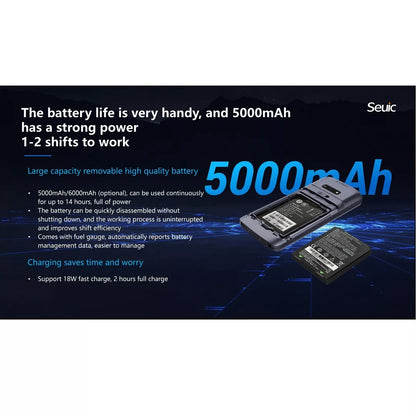 5000mAh Rechargeable Li-ion Battery For CRUISE 2-Portable Barcode Scanner