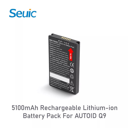 5100mAh Rechargeable Lithium-ion Battery Pack For AUTOID Q9 Barcode Scanner