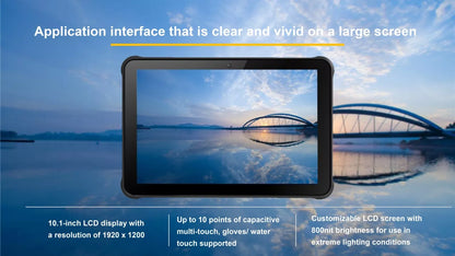 AUTOID Air Pad Windows 10 Rugged Tablets 64 Bit 8GB 128GB Barcode Scanner